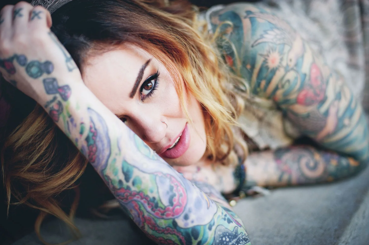 Fashion - tattooed model